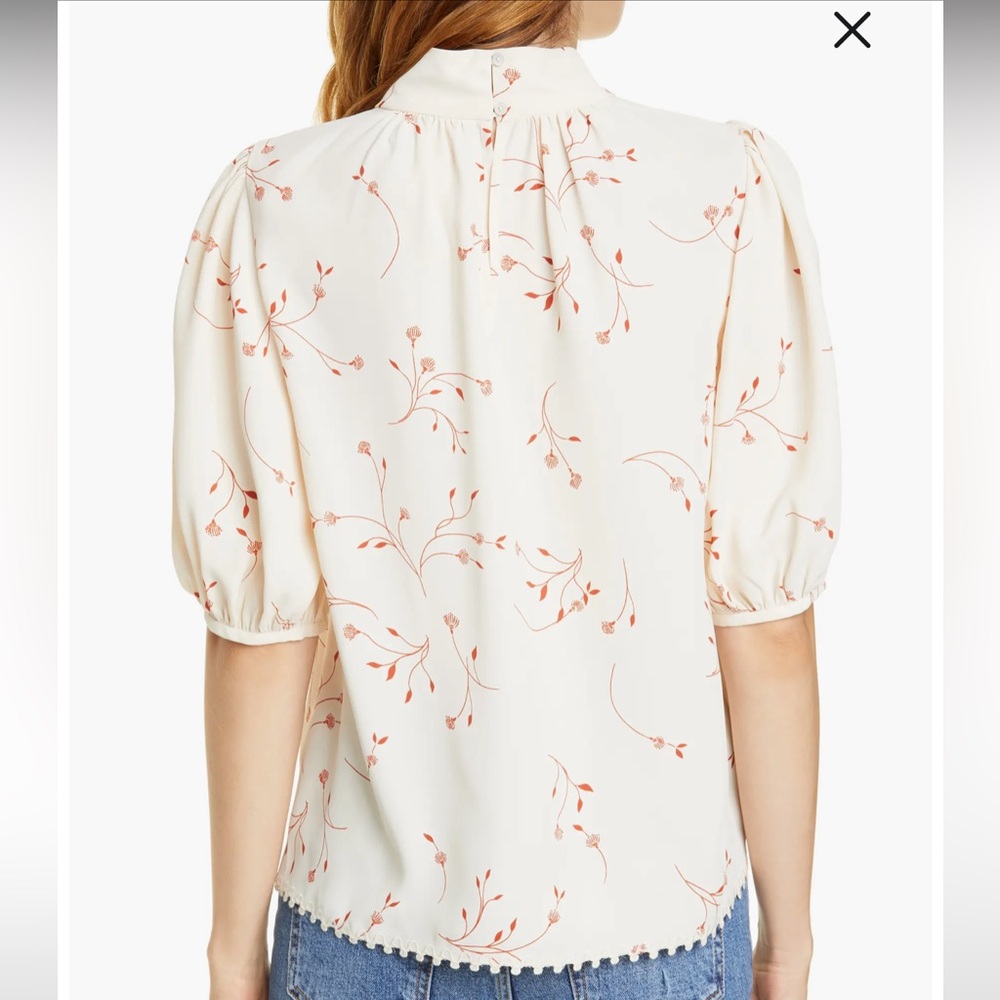 NWT Joie Alfrie Floral Print Blouse, Small - Picture 4 of 14